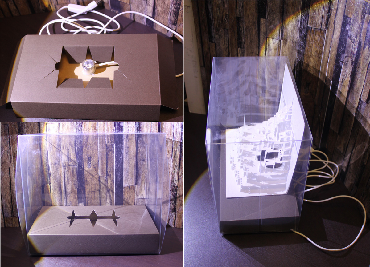 クリアケースに入れた作品