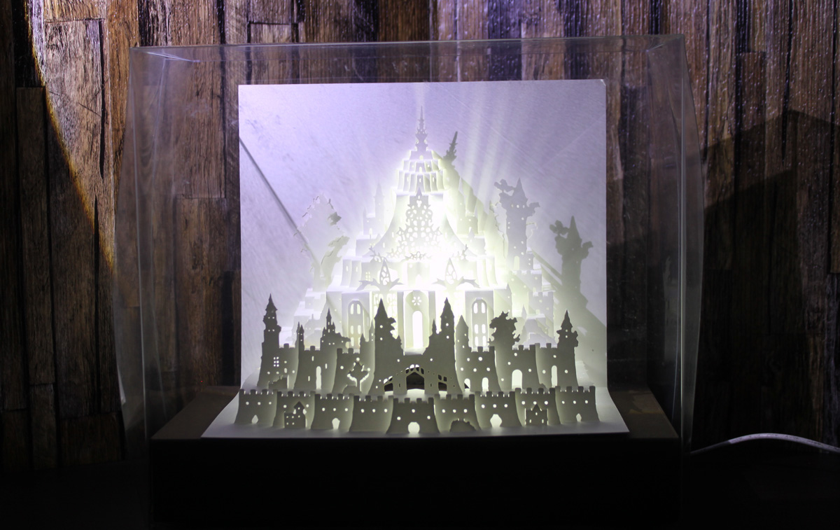 ケースにライトを入れた状態